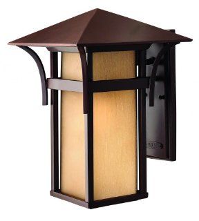Hinkley Lighting 2575AR LED 1 Light Outdoor Wall Lantern with LED from the Harbor Collection, Anchor Bronze   Wall Porch Lights  