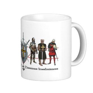 German medal knight cup coffee mugs