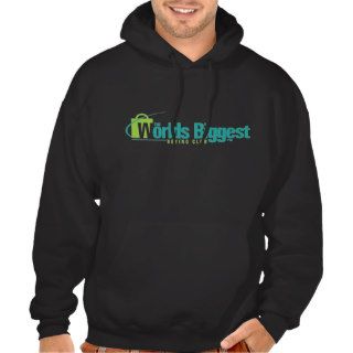 The Worlds Biggest Men's Black Hoodie Two Sided