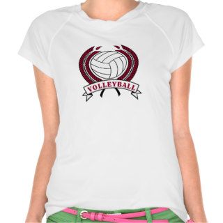 laurel volleyball emblem design t shirt