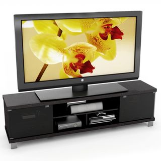 Sonax Holland Collection Wood Ravenwood Black Extra Wide 70.75 inch Entertainment Center Sonax Entertainment Centers