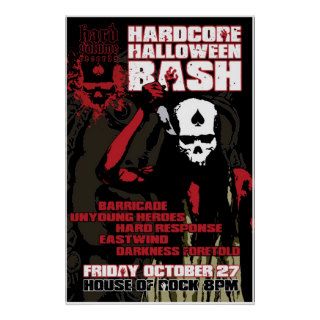 Hardcore Halloween Bash Poster