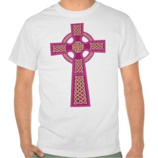 Pink Celtic Cross Value T Shirt