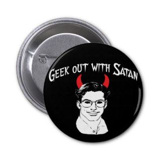 geek out with satan button