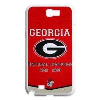 NCAA Georgia Bulldogs Champions Banner Cases Cover for Samsung Galaxy Note 2 N7100 Cell Phones & Accessories