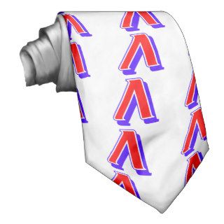 Tricolor Monogram Russian Letter L Necktie