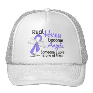Real Heroes Become Angels Stomach Cancer Hat
