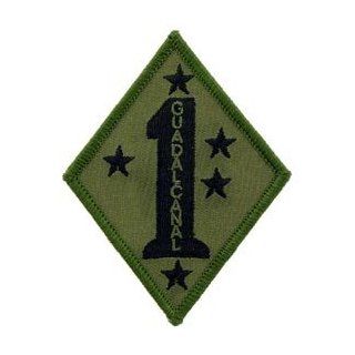 US Marines Military Iron On Patch   1st Division Unit   1st Division (Post 1941) Logo Clothing