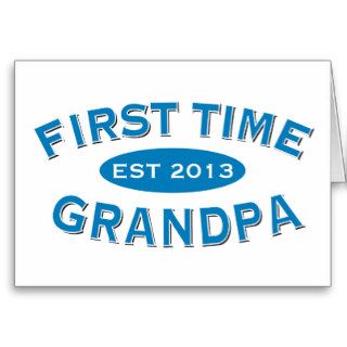 First Time Grandpa Customizable Card