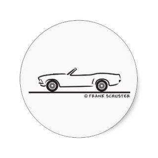 1969 Mustang Convertible Stickers