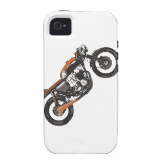 Simple Motorcycle   Cafe Racer 750 Drawing iPhone 4 Case