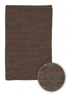 Hand woven Mandara Transitional Leather Rug (5 X 76)