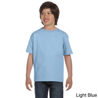 Gildan Gildan Youth Dryblend 50/50 T shirt Blue Size L (14 16)