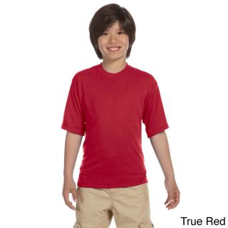 Jerzees Youth Polyester Moisture wicking Sport T shirt Red Size M (10 12)