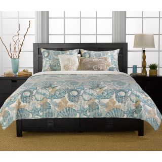 Brushed Ashore Blue 3 piece Quilt Set