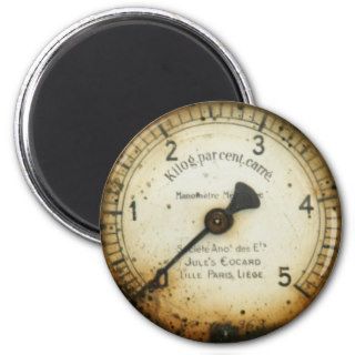 old oil pressure gauge / instrument / dial / meter magnet