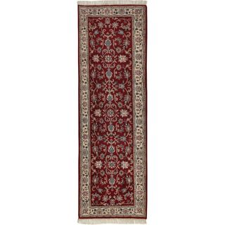 Hand knotted India Kashan Wool Rug (28 X 711)