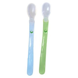 Green Sprouts Silicone Feeding Spoon   Blue/Green (2 Pack)
