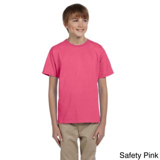 Gildan Gildan Youth Ultra Cotton 6 ounce T shirt Pink Size XS (4 6)