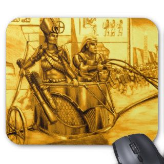 Egyptian Pharaoh in his Chariot Mousepads