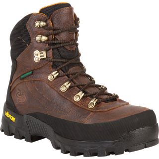 Georgia Crossridge Waterproof Steel Toe EH Hiker Work Boot   Dark Brown, Size