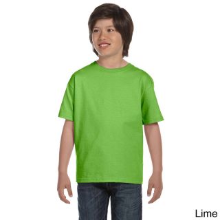 Gildan Gildan Youth Dryblend 50/50 T shirt Green Size L (14 16)