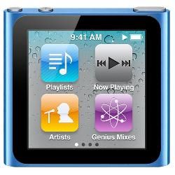 Apple iPod nano 16GB Blue 6th Generation (Refurbished) Apple  Players