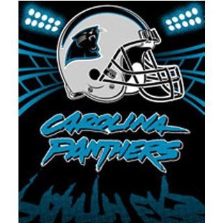 Carolina Panthers Plush Raschel Throw  Bed Blankets  Sports & Outdoors