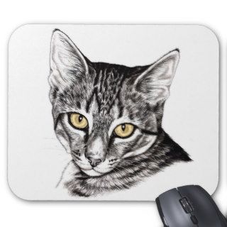 Tabby Kitten Sketch Mouse Pad