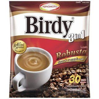 Birdy 3in1 Robusta Coffee 30 Sachets Net Wt. 495 G  Coffee Substitutes  Grocery & Gourmet Food
