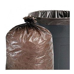 Stout Total Recycled Content Brown 56 gallon Trash Bags (Case of 100) Stout Can Liners