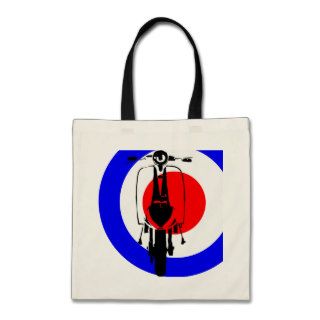 Drawn Scooter on half mod target Bags
