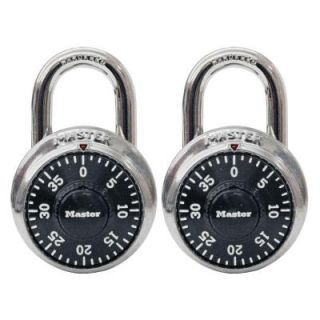 Master Lock Preset Combination Dial Padlock (2 Pack) 1500T