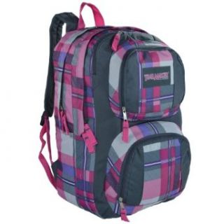 Stylish Pink and Purple Plaid Trailmaker Backpack Childrens Bookbag Clothing