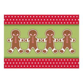 Gingerbread Cookie Invitations