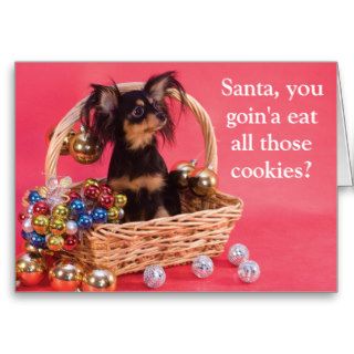 Cute Puppy Christmas card