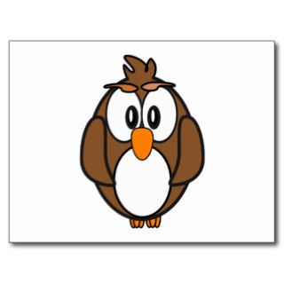Cartoon Owl Post Card