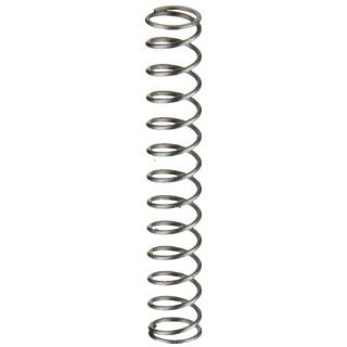 Music Wire Compression Spring, Steel, Inch, 0.24" OD, 0.024" Wire Size, 0.482" Compressed Length, 1" Free Length, 2.92 lbs Load Capacity, 5.6 lbs/in Spring Rate (Pack of 10)