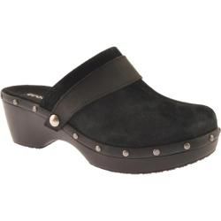 Women's Crocs Cobbler Studded Leather Clog Black/Black Crocs Slip ons