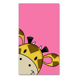Cute Giraffe Bookmark Business Cards