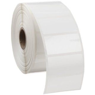Brady THT 17 483 1.5 SC 2" Width x 1" Height, B 483 Ultra Aggressive Polyester, Gloss Finish White Thermal Transfer Printable Label   1" Core (1500 per Roll)