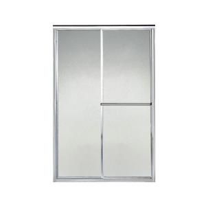 Sterling Plumbing Deluxe 48 7/8 in. x 70 in. Framed Bypass Shower Door in Silver with Pebbled Glass Texture 5970 48S