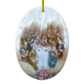 Last supper, Jesus and his disciples Christmas Ornaments