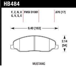 Hawk Performance HB484F.670 HPS Performance Ceramic Brake Pad Automotive