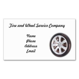 Tire and Wheel Service Company Business Card Template