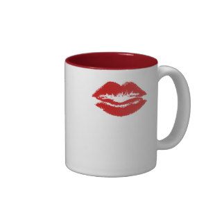 Lips Mrs mug   half of Mr and Mrs mugs set