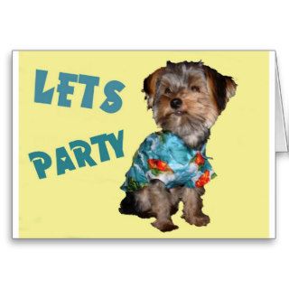 LET'S PARTY   Customize able Invitation Greeting Cards