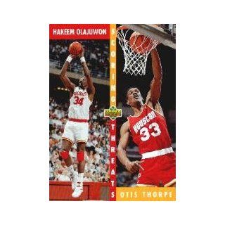 1992 93 Upper Deck #501 H.Olajuwon/Thorpe SCoring Threats  Sports Related Trading Cards  Sports & Outdoors