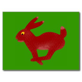 Hare rabbit rabbit bunny sheds postcards