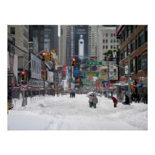 Winter Snow Storm New York City 12/26/10 Print